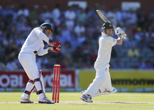 Australia captain Michael Clarke has made history by becoming the first man to score four double-centuries in a calendar year.