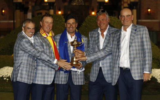 Darren Clarke and Paul McGinley, two of José María Olazábal's assistants in their retention of the Ryder Cup from 10-4 down, are tipped as the two leading candidates to take over from the Spaniard for the 2014 match at Gleneagles.