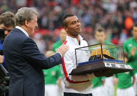 Ashley Cole thanked the England fans for the reception he was given when he made his 100th appearance for the Three Lions this evening.