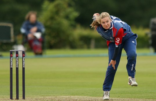 England spinner Holly Colvin has insisted she is capable of competing in the men’s game and believes it is no big deal “mucking in” with the opposite sex.