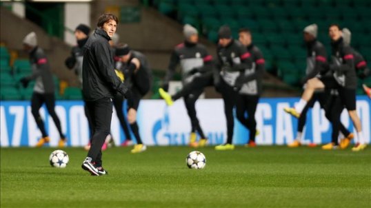 Juventus manager Antonio Conte said he was bemused by the reaction over his team’s decision to train at Glasgow Rangers’ Murray Park training complex.