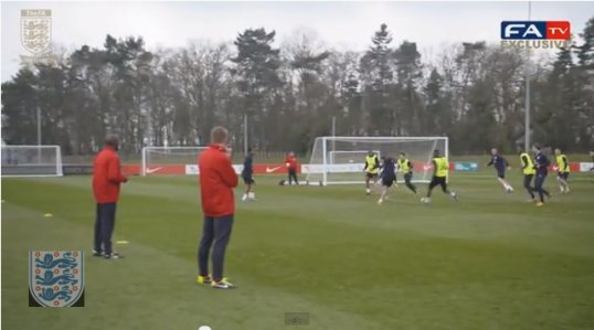 England Under-21 star Tom Carroll yesterday scored an absolute beauty in training.