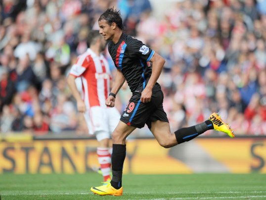 Marouane Chamakh will partner Cameron Jerome up front when Crystal Palace take on Swansea City on Sunday.