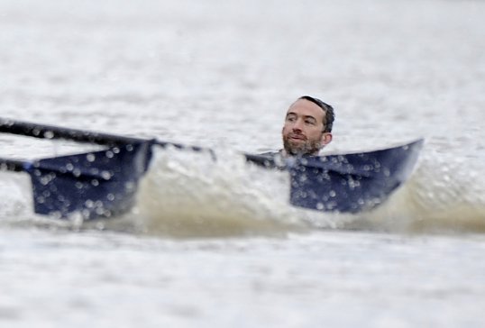 The protester who disrupted the Oxford and Cambridge Boat Race on the River Thames in April has been jailed for six months.