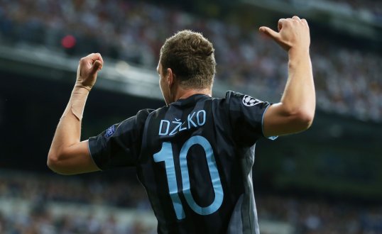 Edin Džeko will start for Manchester City tonight, ahead of Carlos Tevez.