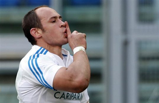 Italy captain Sergio Parisse has been suspended for the remainder of the Six Nations championship after he was sent off for insulting a referee during a French Top 14 club match.