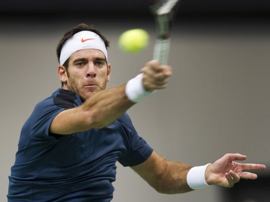 World number seven Juan Martin del Potro won the ATP World Tour 500 indoor title in Rotterdam with a straight sets victory over Julien Benneteau.