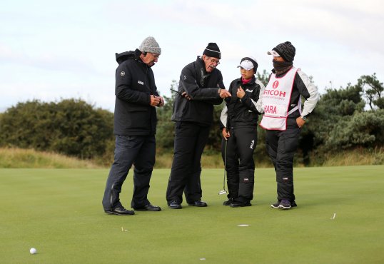 Second round scores at the Women's British Open were scrapped due to 60mph winds.