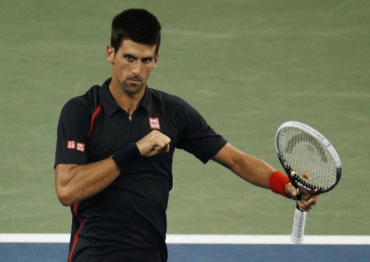 Serbian tennis ace Novak Djokovic was in frightening form in the US Open as he dispatched Juan Martin Del Potro in straight sets.