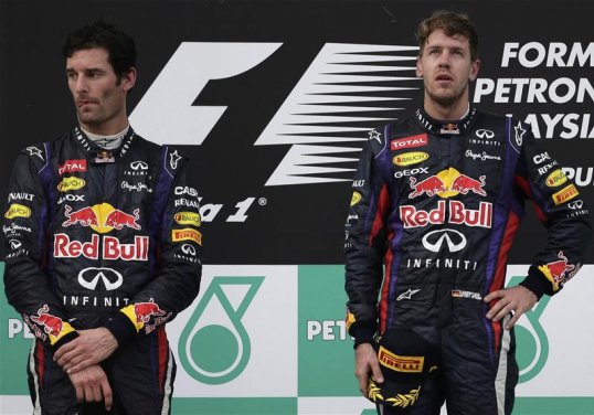 Red Bull team boss Christian Horner said that Sebastian Vettel was wrong to disobey team orders and overtake Mark Webber at the Malaysian Grand Prix but any issues will be dealt with behind closed doors.