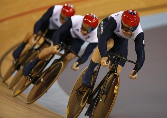 Olympic champions Great Britain had to settle for a disappointing sixth place in the men's team sprint event on the second day of the Track Cycling World Championships in Minsk.