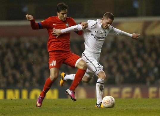 Tottenham Hotspur midfielder Gylfi Sigurðsson is enjoying his football and the form of his team after they beat Inter Milan 3-0 at White Hart Lane in the Europa League.