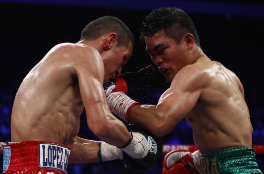 Mexico’s Juan Francisco Estrada won the WBA and WBO flyweight title via a split decision victory over Brian Viloria.