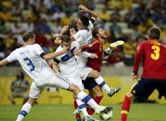 Spain and Italy could not be separated in 120 minutes of football so the Confederations Cup semi-final goes into penalties.