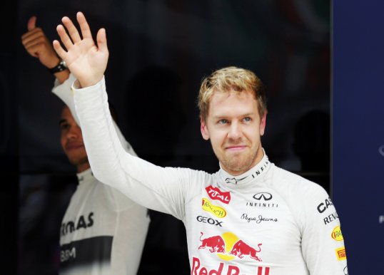 Sebastian Vettel won his fourth Formula One world title in India on Sunday.