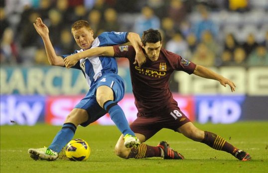 Manchester City take on Wigan Athletic in the FA Cup at Wembley Stadium late on Saturday afternoon.