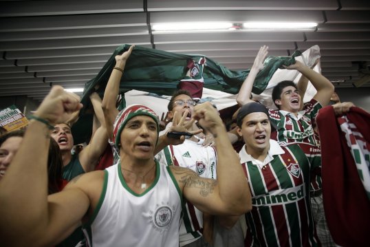 Palmeiras fans have vandalised and set fire to their own club shop.