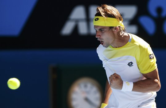 Fourth seed David Ferrer claimed a thrilling five set victory over Nicolas Almagro to reach the semi-finals of the Australian Open.