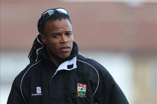 Barnet player-manager Edgar Davids said that the challenge of keeping the club in League Two does not daunt him.