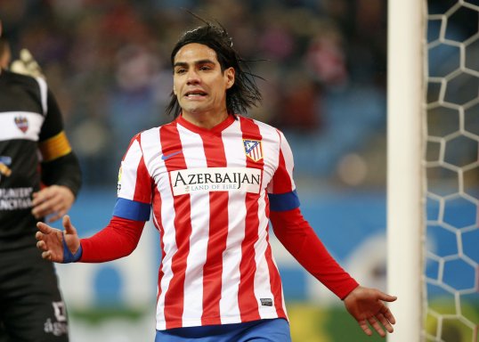 Radamel Falcao has insisted he is happy at Atlético Madrid despite continuing interest from Europe’s elite clubs.
