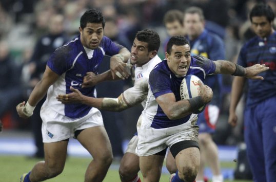 Frederic Michalak almost single-handedly gave France victory over a stubborn Samoan side.