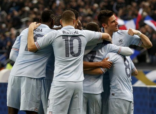 France had an easy ride at home with a comfortable win in the World Cup qualifier.
