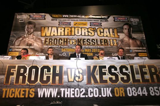 Boxer Carl Froch said he is focused on his re-match with Dane Mikkel Kessler.