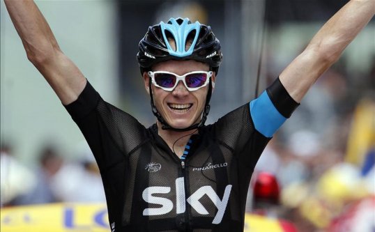 The current leader of the Tour de France Chris Froome has rejected out of hand any suggestion that performance-enhancing drugs had been used in the build up to his stage win.