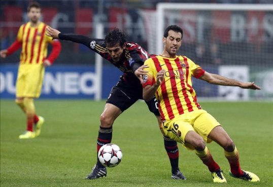 AC Milan and Barcelona fought for a 1-1 draw in their Champions League encounter at the San Siro on Tuesday night.