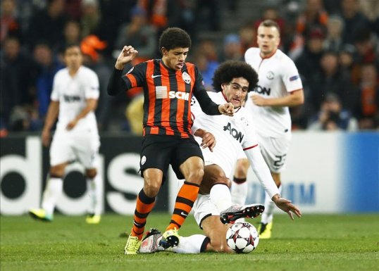 Manchester United hung on for a 1-1 draw against Shakhtar Donetsk in their Champions League Group A match at the Donbass Arena on Wednesday night.