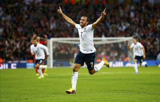England defeated Montenegro 4-1 at Wembley to put themselves within touching distance of qualification for the 2014 World Cup finals.