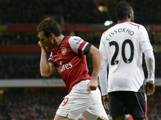 Arsenal are five points clear at the top of the Premier League, with a 2-0 win over title rivals Liverpool at the Emirates Stadium.
