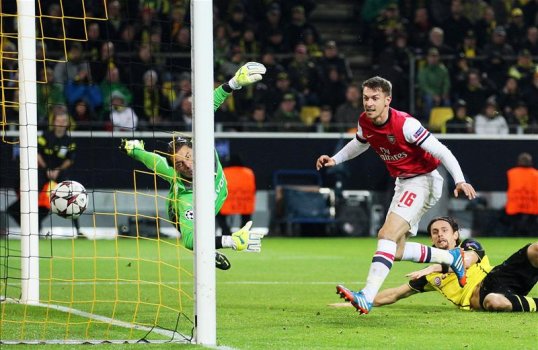 Arsenal have taken a big step towards qualifying for the group stages of the Champions League after beating Borussia Dortmund in Germany.