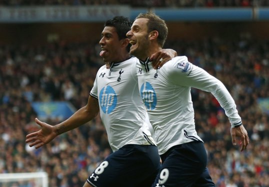 Goals from England golden boy Andros Townsend and £26 million summer signing Roberto Soldado gave Tottenham Hotspur a comfortable victory over Aston Villa on Sunday afternoon.