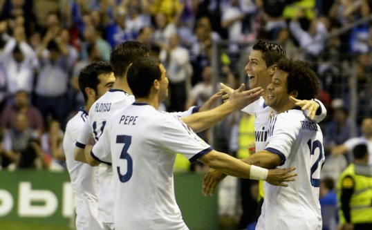 Real Madrid thumped Athletic Bilbao this evening to strengthen their grip on second place in La Liga.
