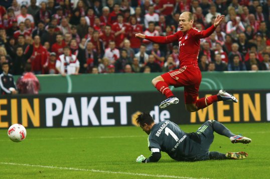 Bayern Munich thrashed Wolfsburg at the Allianz Arena this evening.