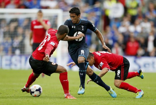 Tottenham Hotspur leave south Wales with all three points after beating Cardiff City thanks to a stoppage-time winner from Paulinho.