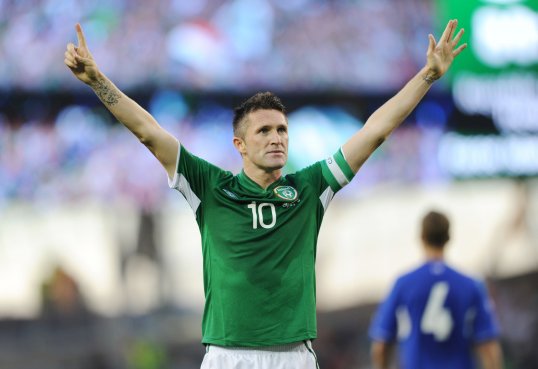 Robbie Keane bagged a brilliant hat-trick on his record-breaking 126th appearance as the Republic of Ireland cruised to victory over the Faroe Islands this evening.