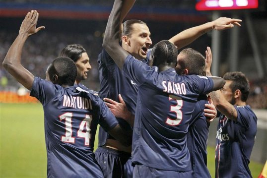 Paris Saint-Germain were confirmed Ligue One Champions with a 1-0 against Lyon away from home thanks to a Jeremy Menez goal on Sunday night.