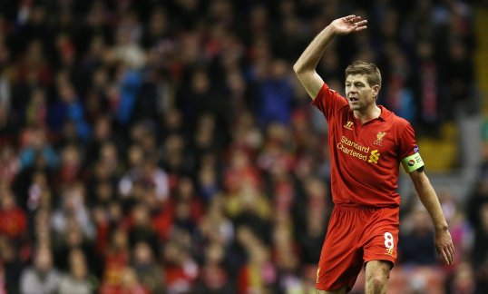 Liverpool captain Steven Gerrard has heaped praised on his team-mate Stewart Downing after the left-back won their Europa League game against Anzhi Makhachkala.
