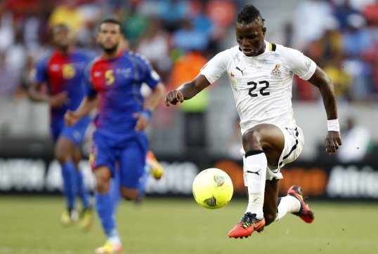 Two goals from saw tournament favourites Ghana through the semi-finals of the 2013 Africa Cup of Nations with a dominant victory over Cape Verde.