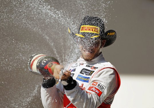 McLaren driver Lewis Hamilton was beside himself with happiness after he claimed victory at the United States Grand Prix in Austin, Texas.