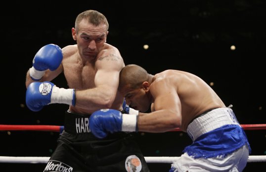 Former featherweight world champion Scott Harrison has seen his 1 December comeback fight cancelled after being sentenced to five years in a Spanish jail.