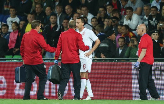 Roy Hodgson faces an anxious wait to discover whether or not John Terry will be fit to face Ukraine.