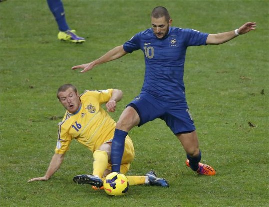 France are back in with a shout of reaching the World Cup after getting themselves on level terms with Ukraine on aggregate at the Parc des Princes.