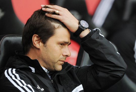 A fine Adam Lallana goal gave Southampton a narrow half-time lead over Swansea City at St Mary’s on Sunday afternoon.
