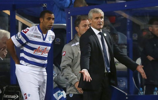 Queens Park Rangers manager Mark Hughes has indicated that Anton Ferdinand may once again refuse to wear the Kick It Out T-shirt this weekend.