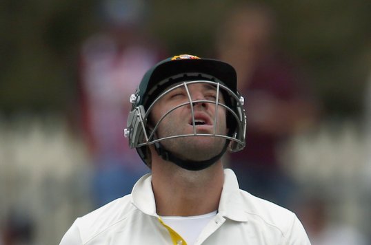 An impressive half century from Phil Hughes guided Australia to 299 for four against Sri Lanka at stumps on opening day of the first Test in Hobart.