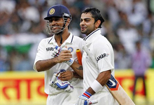 India have almost equalled England’s first innings score thanks to 103 from Virat Kohli and 99 from captain MS Dhoni.