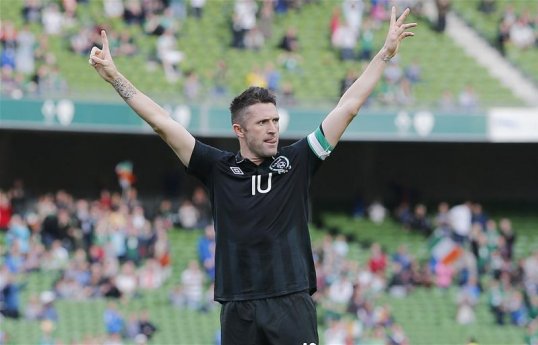 LA Galaxy striker Robbie Keane scored twice in the Republic of Ireland’s 4-0 win over Georgia at the Aviva Stadium in Dublin.